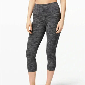 Lululemon Athletica Align Crop ‘Wee Are From Space Dark Carbon  Ice Grey’ Size 8